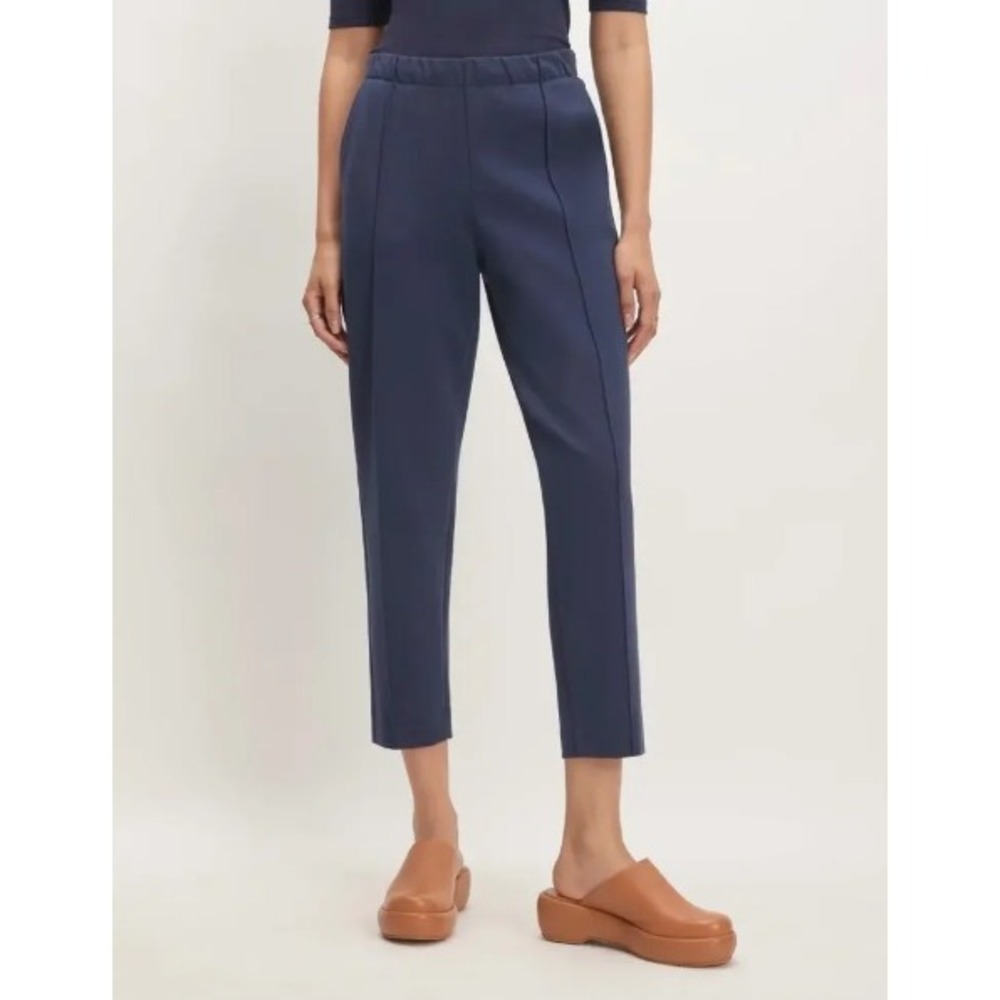 Everlane The Dream Pant Navy Blue Medium NEW Ankle Trousers Casual Comfort Work